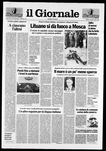 Il giornale : quotidiano del mattino